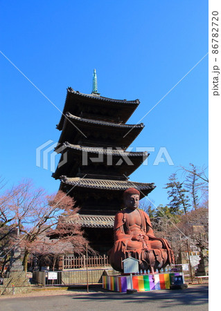 名古屋市、八事山興正寺五重塔の風景 名古屋市、八事山興正寺五重塔の風景 86782720