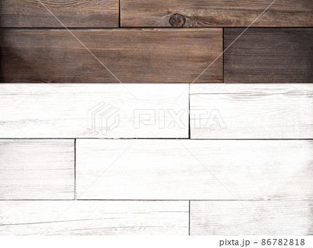 白と茶色の木目 白と茶色の木目 86782818