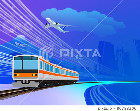 電車で行こう！　トラベル　旅行 86783206