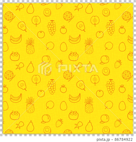 Fruit line drawing pattern pattern yellow yellow Fruit line drawing pattern pattern yellow yellow 86784922