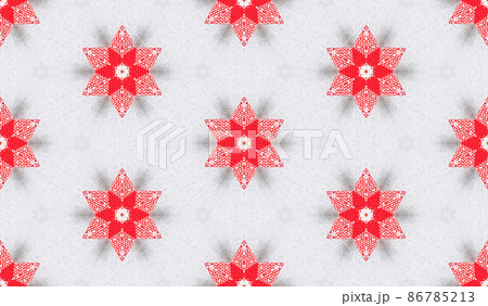 Abstract seamless texture from a photo of red textile on a gray background 86785213