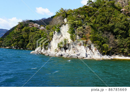 海津大崎　桜　滋賀県 86785669