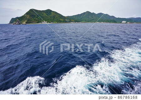 フェリーニューこしきからの甑島 フェリーニューこしきからの甑島 86786168