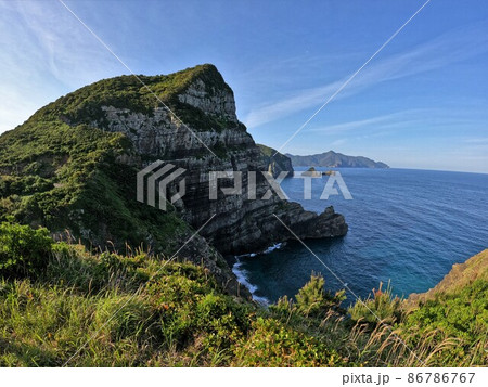 下甑島の鹿島断崖 下甑島の鹿島断崖 86786767