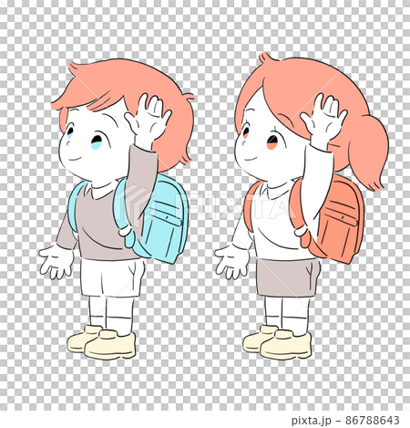 小學生舉手試圖過馬路 86788643