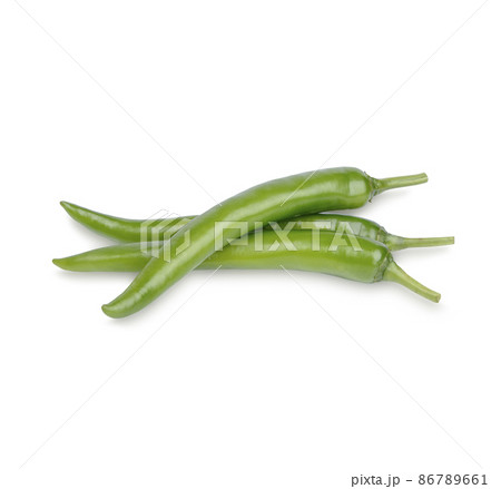 Fresh chilli isolated on white background Fresh chilli isolated on white background 86789661