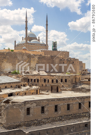 Great Mosque of Muhammad Ali, Citadel of Cairo, one of the landmarks and attractions of Cairo, Egypt 86791680
