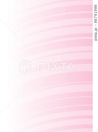 弧を描いた線の背景　（背景素材）　ピンク 86791986