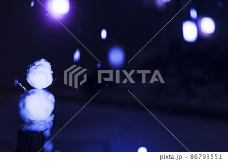 雪だるま　雪ダルマ　雪　雪国【 冬 の イメージ 】 86793551