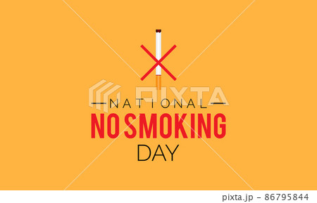 No Smoking Day. vector template design for banner, card, poster, background. No Smoking Day. vector template design for banner, card, poster, background. 86795844