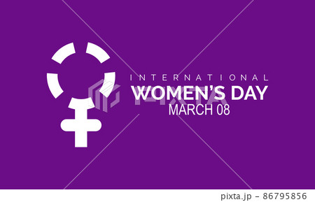 International Women's Day. vector template design for banner, card, poster, background. 86795856