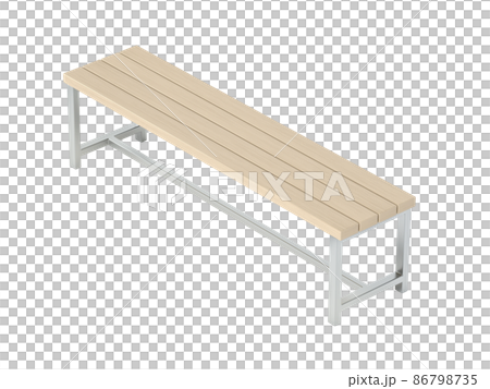 Outdoor wood bench Outdoor wood bench 86798735