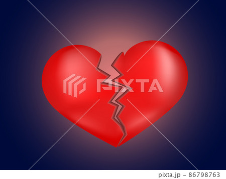 Vector illustration of icon red heart. 86798763