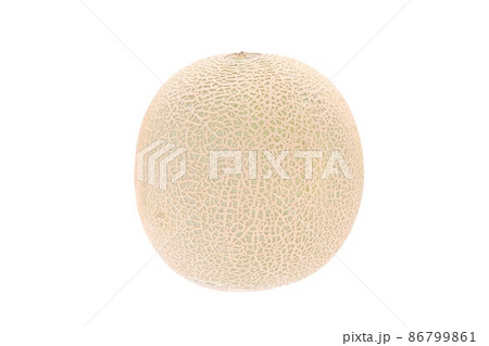 メロン 赤肉 レノンという品種 丸ごと1個 明るい背景 メロン 赤肉 レノンという品種 丸ごと1個 明るい背景 86799861