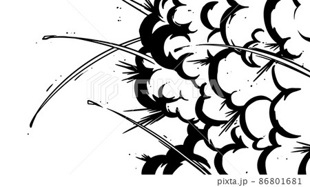 爆発エフェクト　爆破　背景装飾 86801681