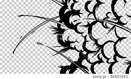 爆発エフェクト　爆破　背景装飾 86801681
