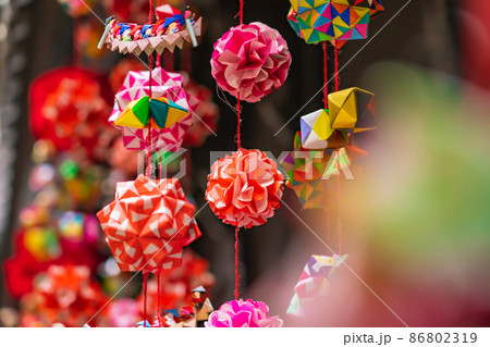 瀬戸蔵ミュージアム、千代紙のつるし飾り〈愛知県瀬戸市〉 瀬戸蔵ミュージアム、千代紙のつるし飾り〈愛知県瀬戸市〉 86802319