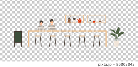 Cafe in-store icon set Cafe in-store icon set 86802842