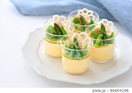 春野菜のフラン 洋風茶碗蒸し 春野菜のフラン 洋風茶碗蒸し 86804296