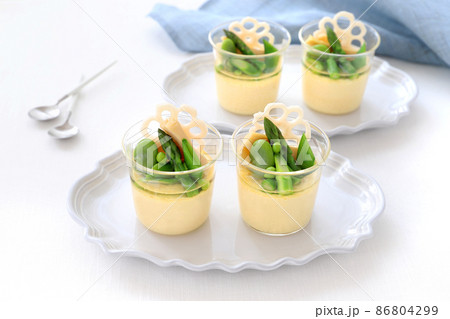 春野菜のフラン 洋風茶碗蒸し 春野菜のフラン 洋風茶碗蒸し 86804299
