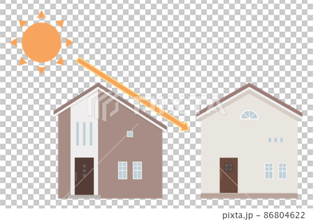 Illustration of a house under the main house_illustration_brown Illustration of a house under the main house_illustration_brown 86804622