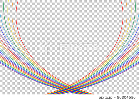 Curved rainbow color 86804686