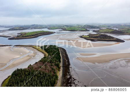 Aerial view of Golf site in Ireland 86806005