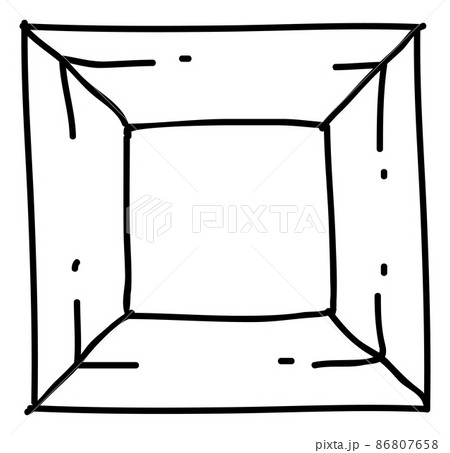 Ornate picture frame template in hand drawn style Ornate picture frame template in hand drawn style 86807658