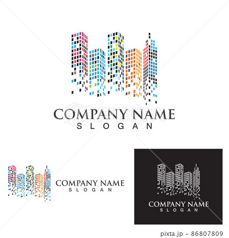 Modern City skyline . city silhouette. vector illustration in flat Modern City skyline . city silhouette. vector illustration in flat 86807809