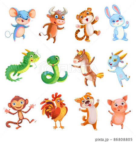 Cute chinese horoscope 86808805
