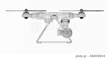 drone 3d model drone 3d model 86809693