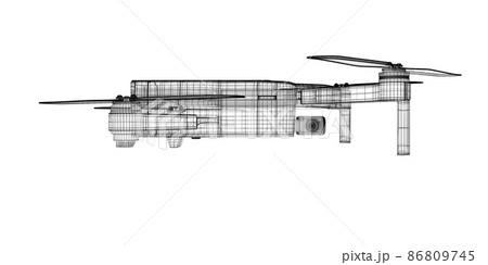 3 D rendering drone model 86809745