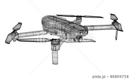 3 D rendering drone model 86809758