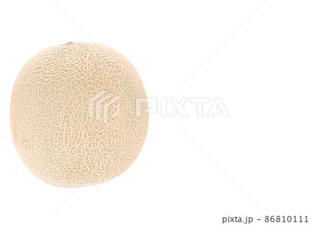 メロン 網目 レノンという品種 丸ごと1個 明るい背景 メロン 網目 レノンという品種 丸ごと1個 明るい背景 86810111