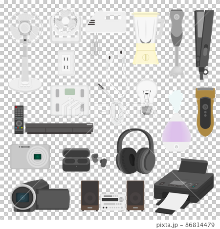 Illustration set of home appliances 2 Illustration set of home appliances 2 86814479