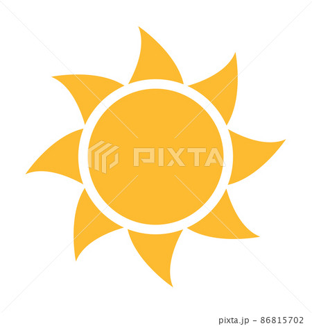 A half sun is setting downwards icon vector sunset concept for graphic design, logo, website, social media, mobile app, UI illustration 86815702