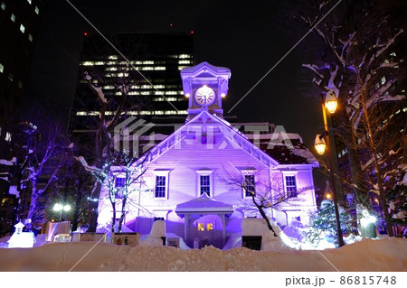 札幌時計台 (冬季イベント : 札幌時計台ルミナリエ) 札幌時計台 (冬季イベント : 札幌時計台ルミナリエ) 86815748