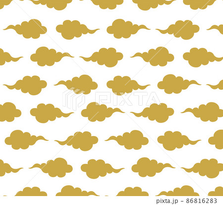 雲柄の背景素材イラスト 86816283