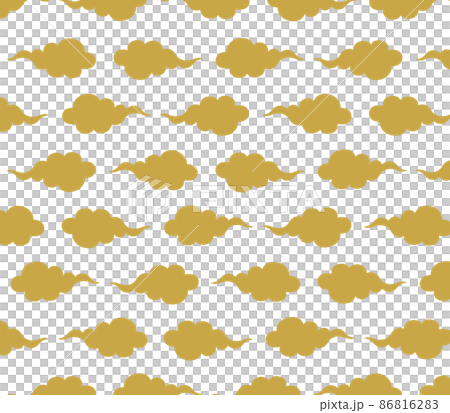 雲柄の背景素材イラスト 86816283