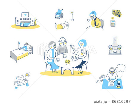 シニアのライフシーンイメージ セット シニアのライフシーンイメージ セット 86816297