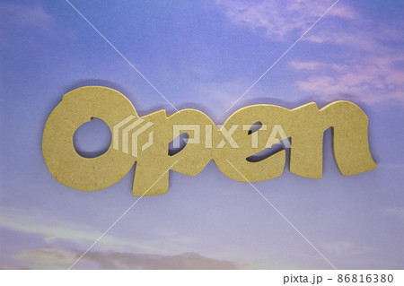 切文字 OPEN 空 切文字 OPEN 空 86816380