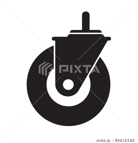 Caster wheel icon vector for graphic design, logo, website, social media, mobile app, UI illustration 86816588