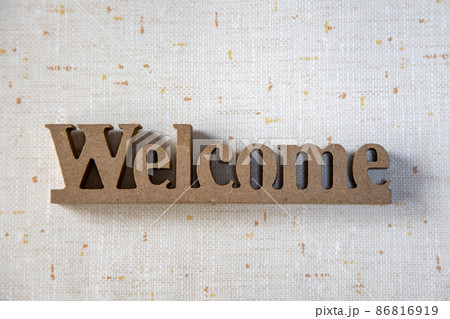 切文字 ウェルカムサイン 布地 切文字 ウェルカムサイン 布地 86816919