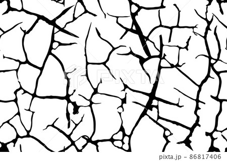 Dry white soil with black cracks seamless texture Dry white soil with black cracks seamless texture 86817406
