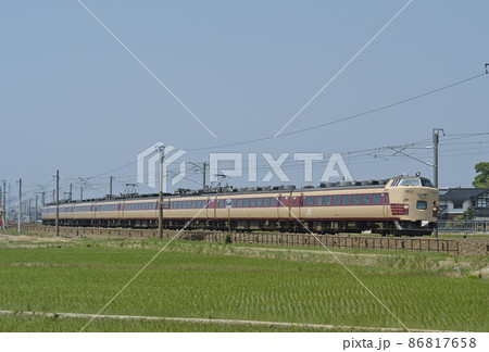 北陸本線 美川-加賀笠間 JR西日本 485系 A05編成(京都) 雷鳥 北陸本線 美川-加賀笠間 JR西日本 485系 A05編成(京都) 雷鳥 86817658