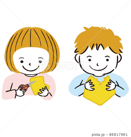 線画カラーイラスト 工作遊び 線画カラーイラスト 工作遊び 86817961