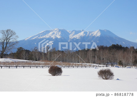 雪の御嶽山-雪景色 86818778