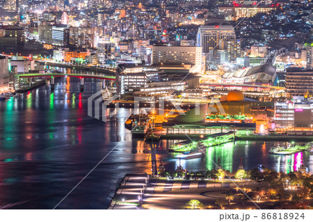 《長崎県》長崎市・鍋冠山の夜景・日本三大夜景 86818924