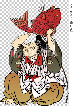 浮世絵　七福神　その19 86819327