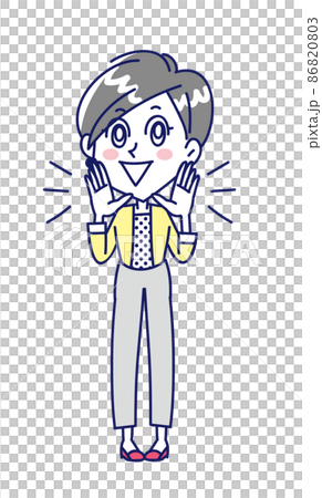 Young woman calling out loud 86820803